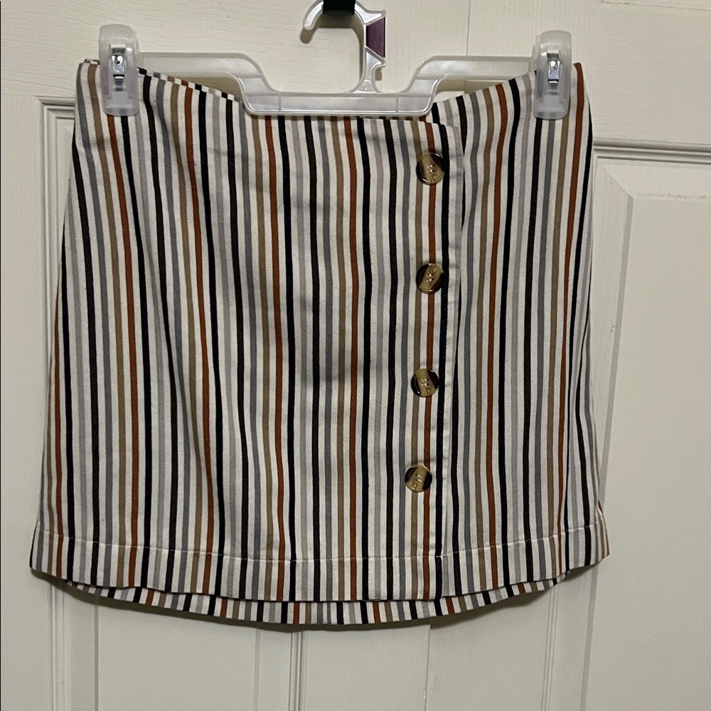 Altar'd State Multicolor Striped Mini Skirt